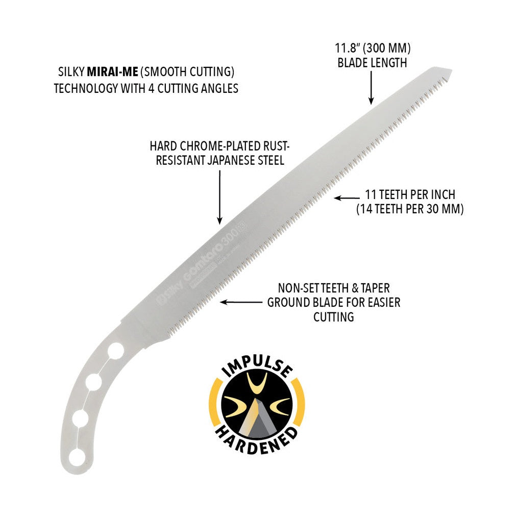 Silky Gomtaro 300mm Fine Tooth Fixed Pruning Saw