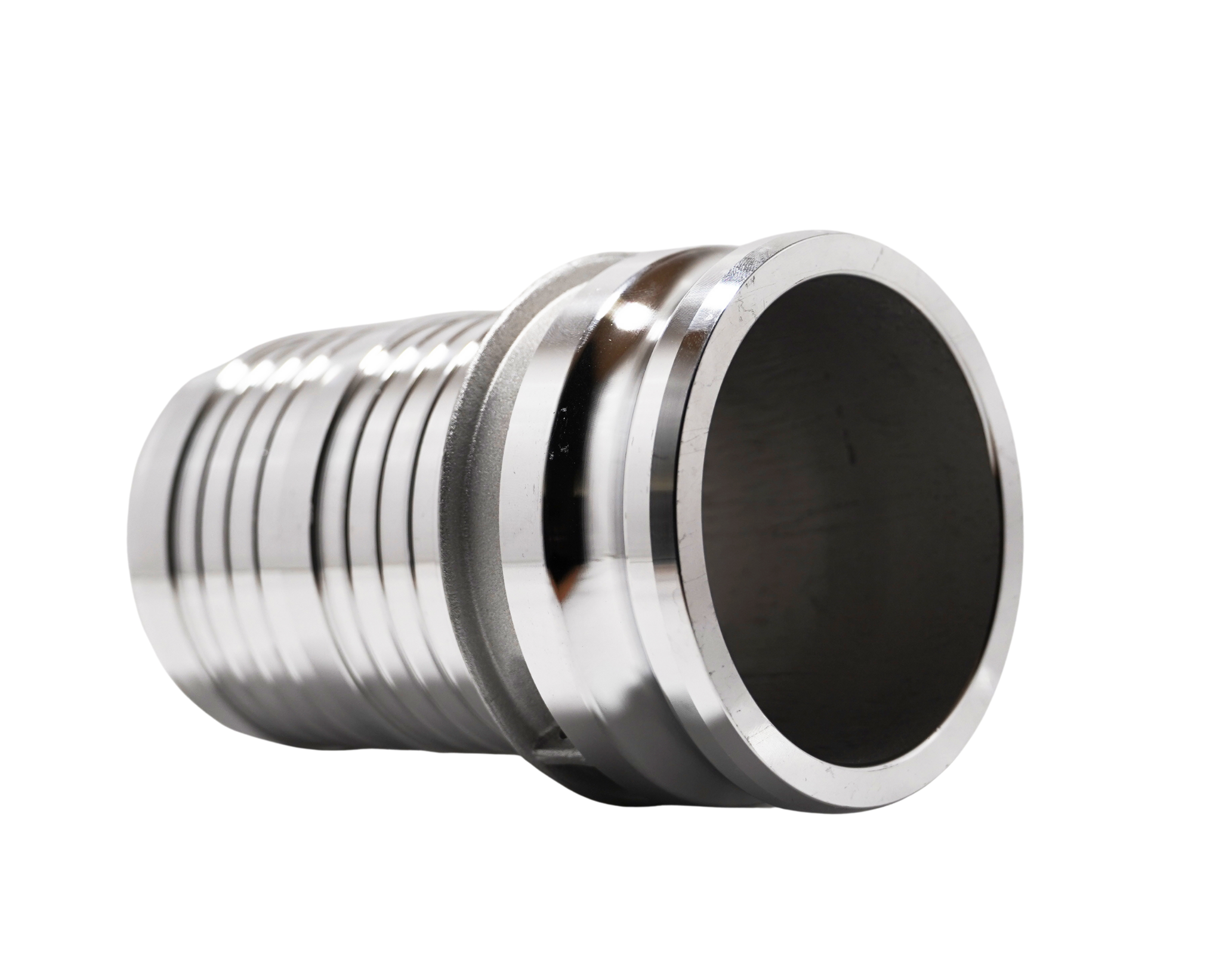 Camlock – 4-inch Type-E Male x 4-inch Hose Tail Suits Vermeer Vacuum Excavators