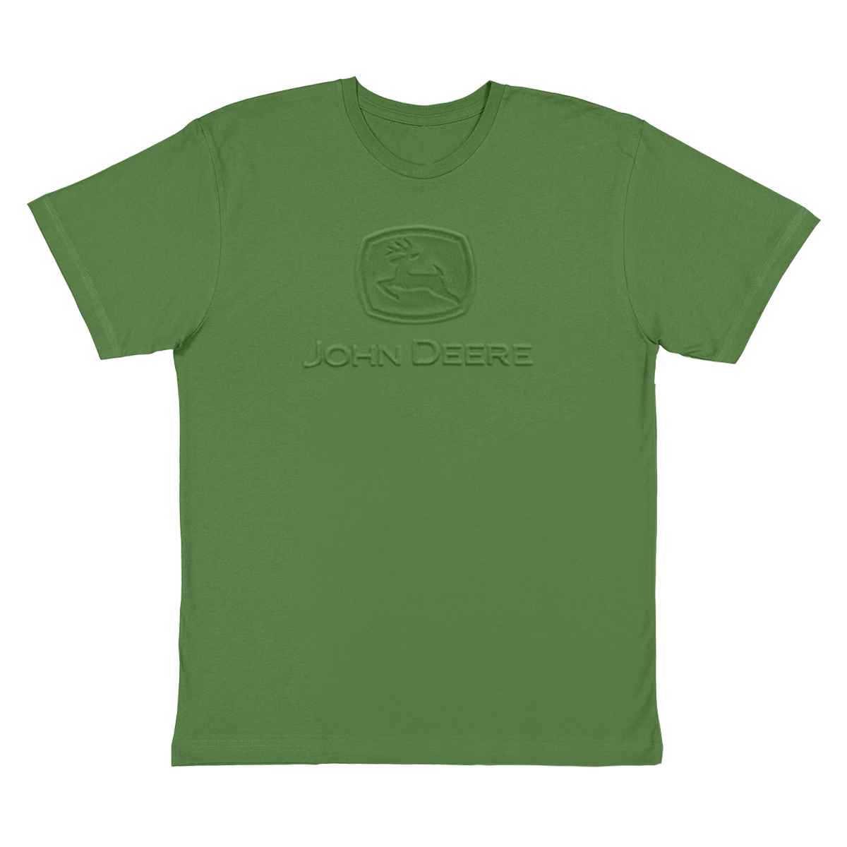 John Deere Men s Green Embossed Logo Tee RDO Equipment