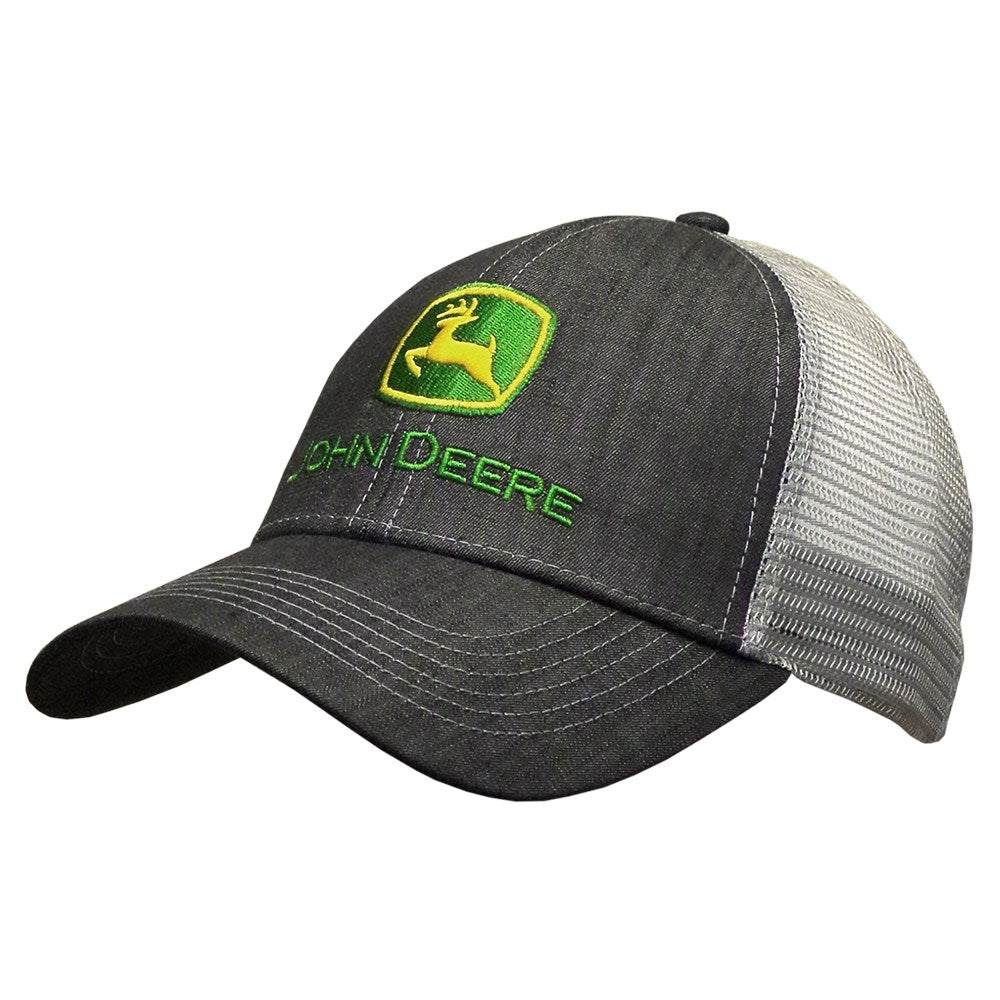 John Deere Charcoal Twill Trucker Cap - RDO Equipment