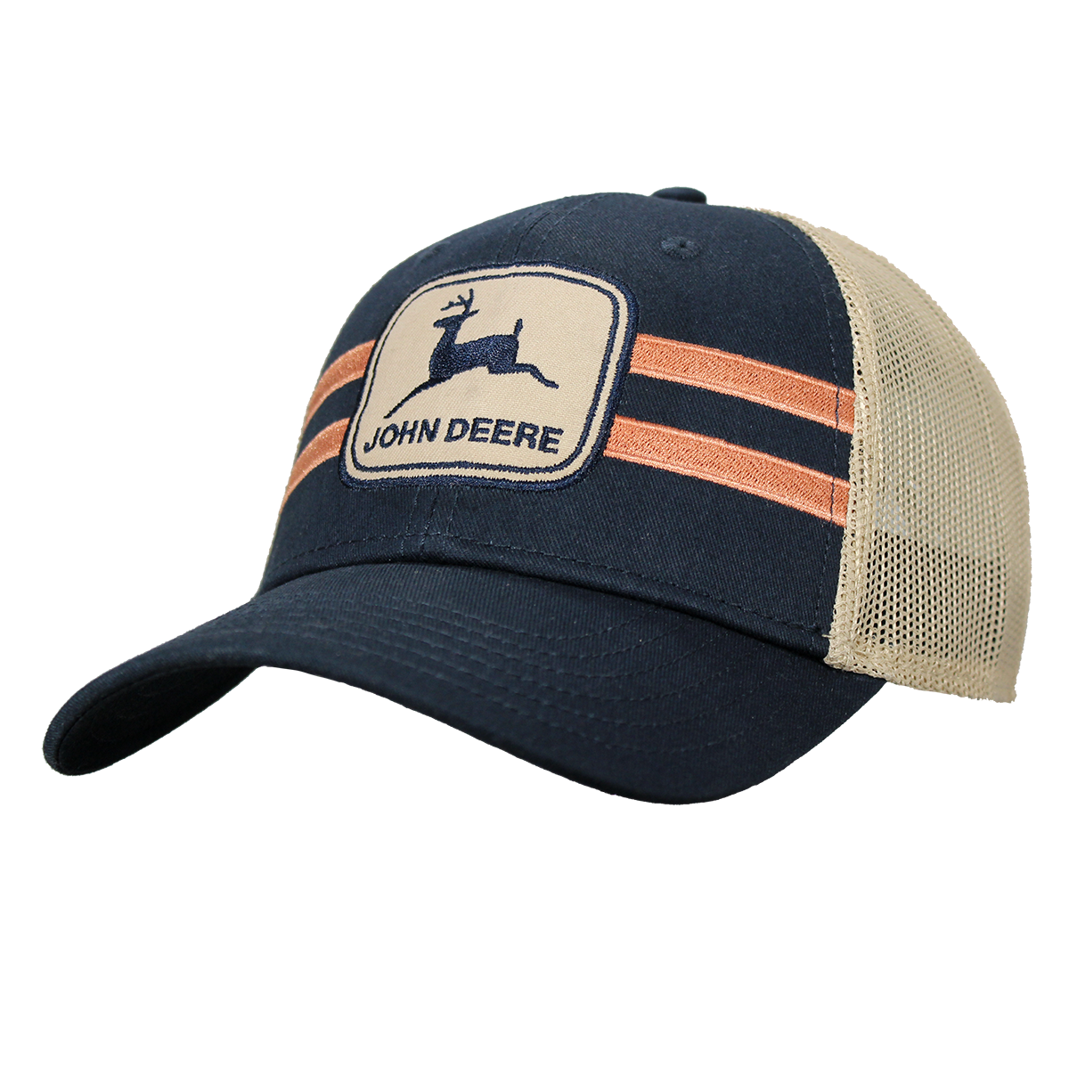 John Deere Men's Navy Twill Trucker Cap - RDO Equipment