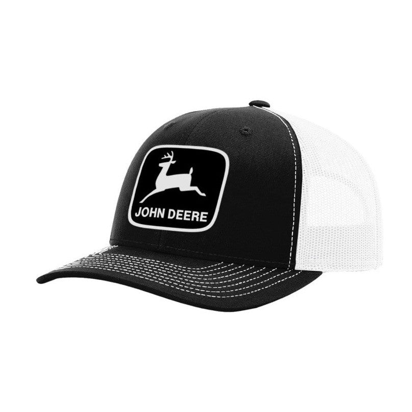 John Deere White Mesh Moline 112 Trucker Cap