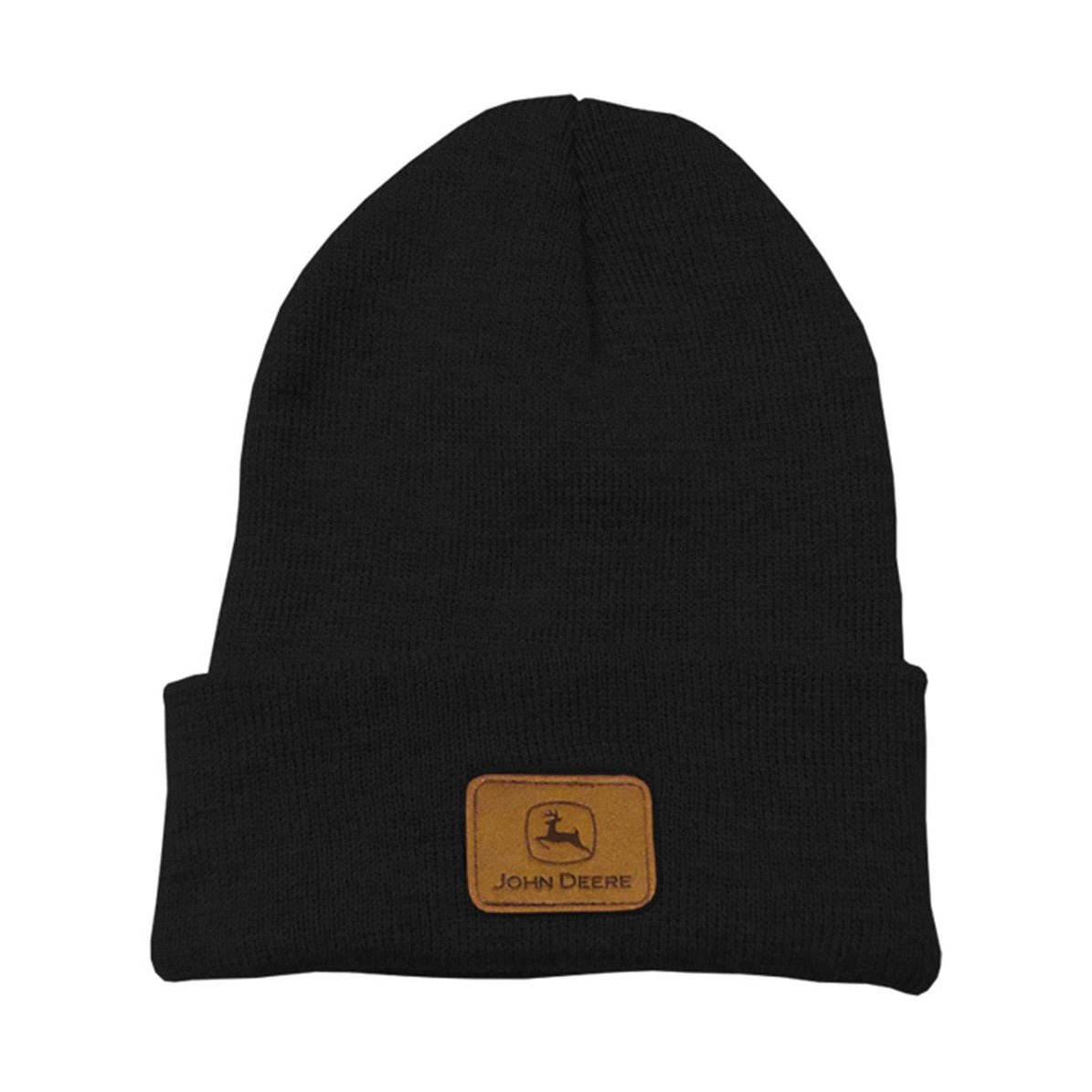 John Deere Black Cuff Knit Beanie - RDO Equipment