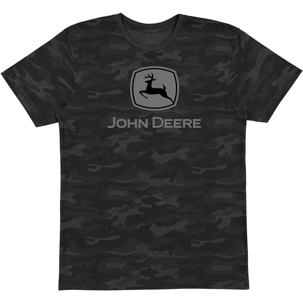 John Deere Men's Black Camo Tee