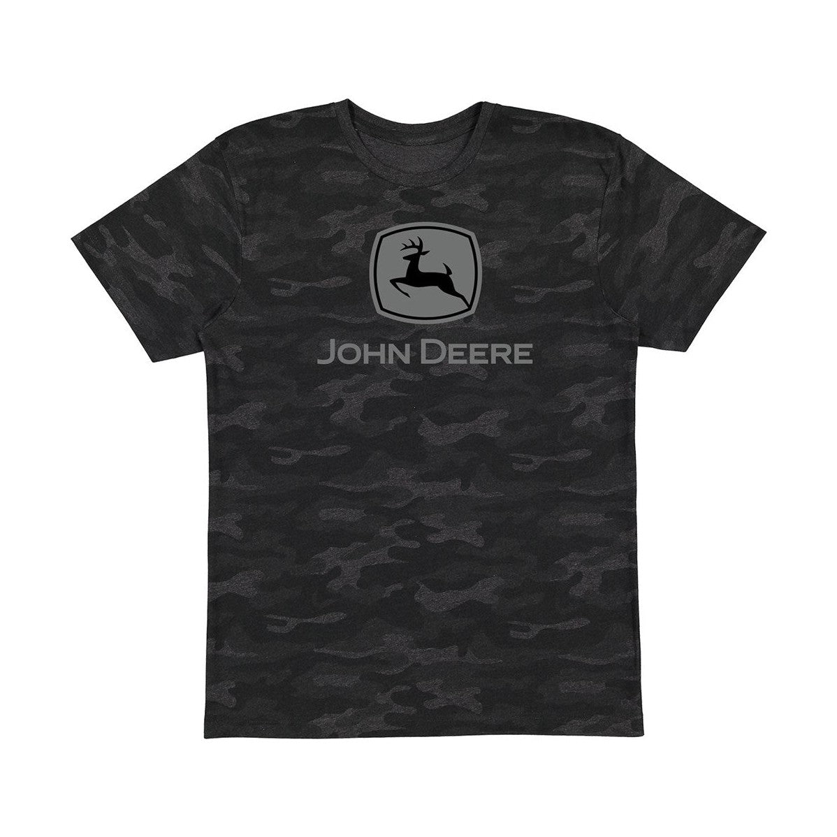 John Deere Men's Black Camo Tee
