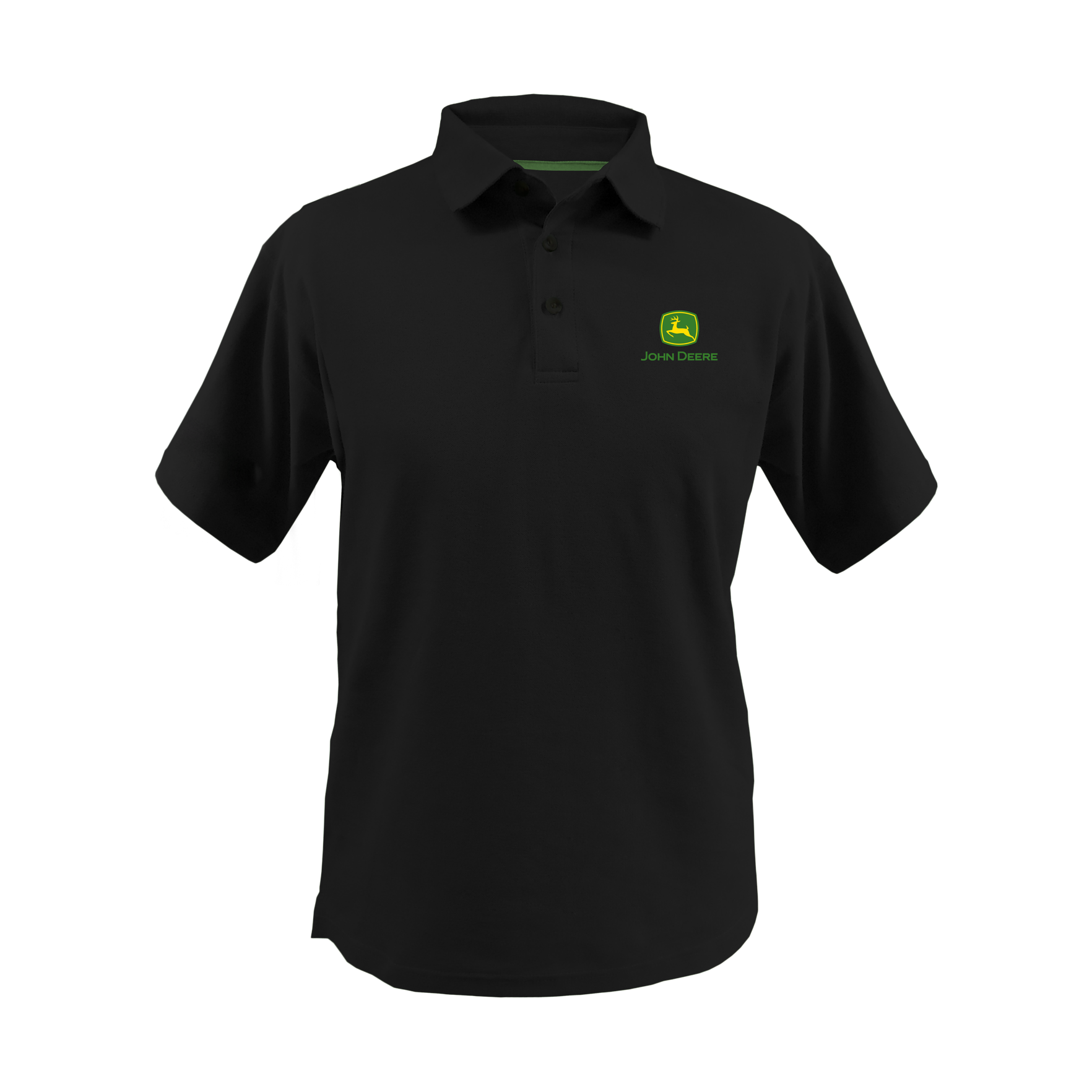 John Deere Men's Black Polo Tee RDO Equipment