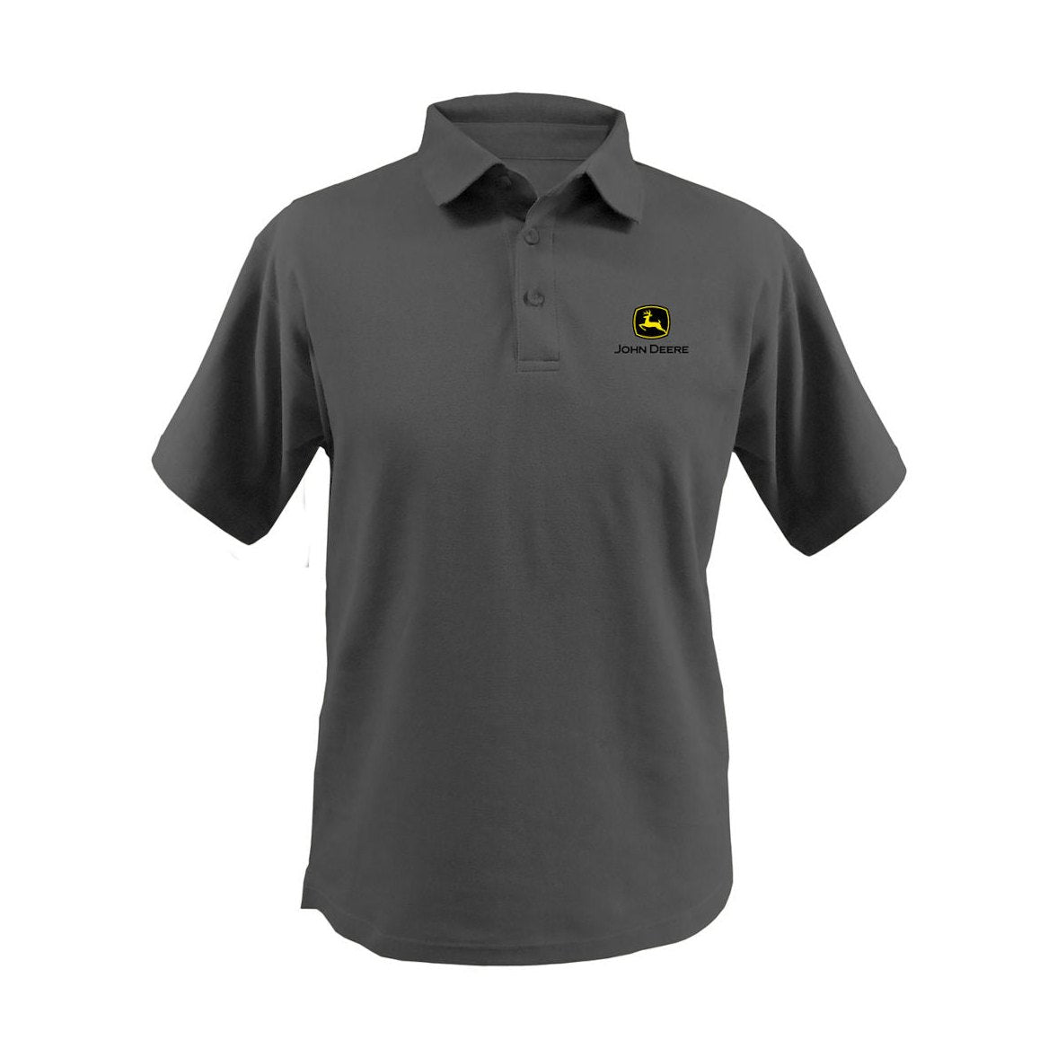 John Deere Men's Charcoal Polo Tee