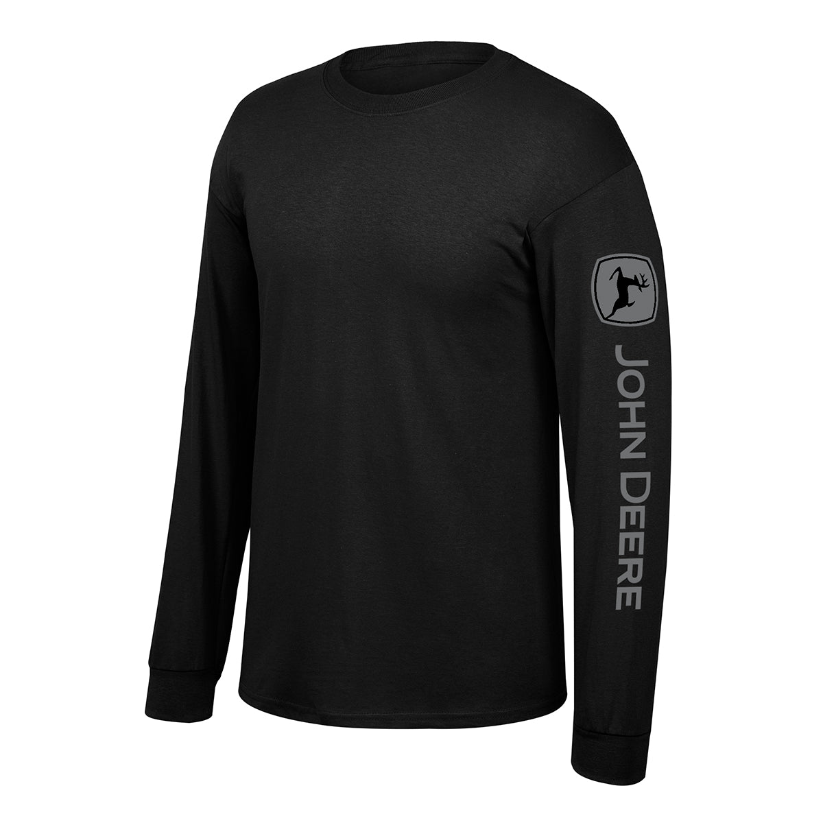 John Deere Men's Black & Grey Long Sleeve Tee - RDO Equipment