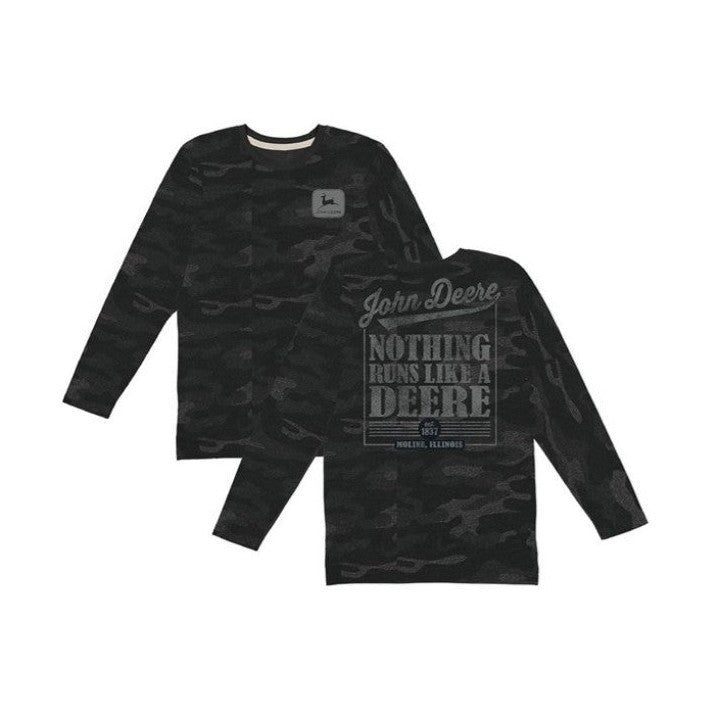 John Deere Men's Storm Camo Long Sleeve Tee