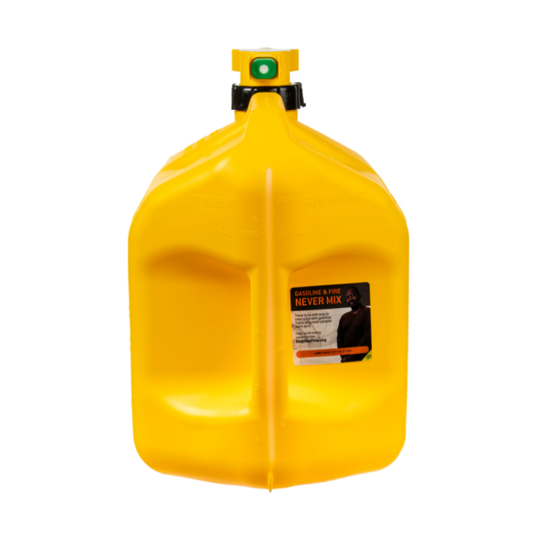 No-Spill Premium Yellow Diesel Fuel Jerry Can with Spill-Proof Nozzle - 20L