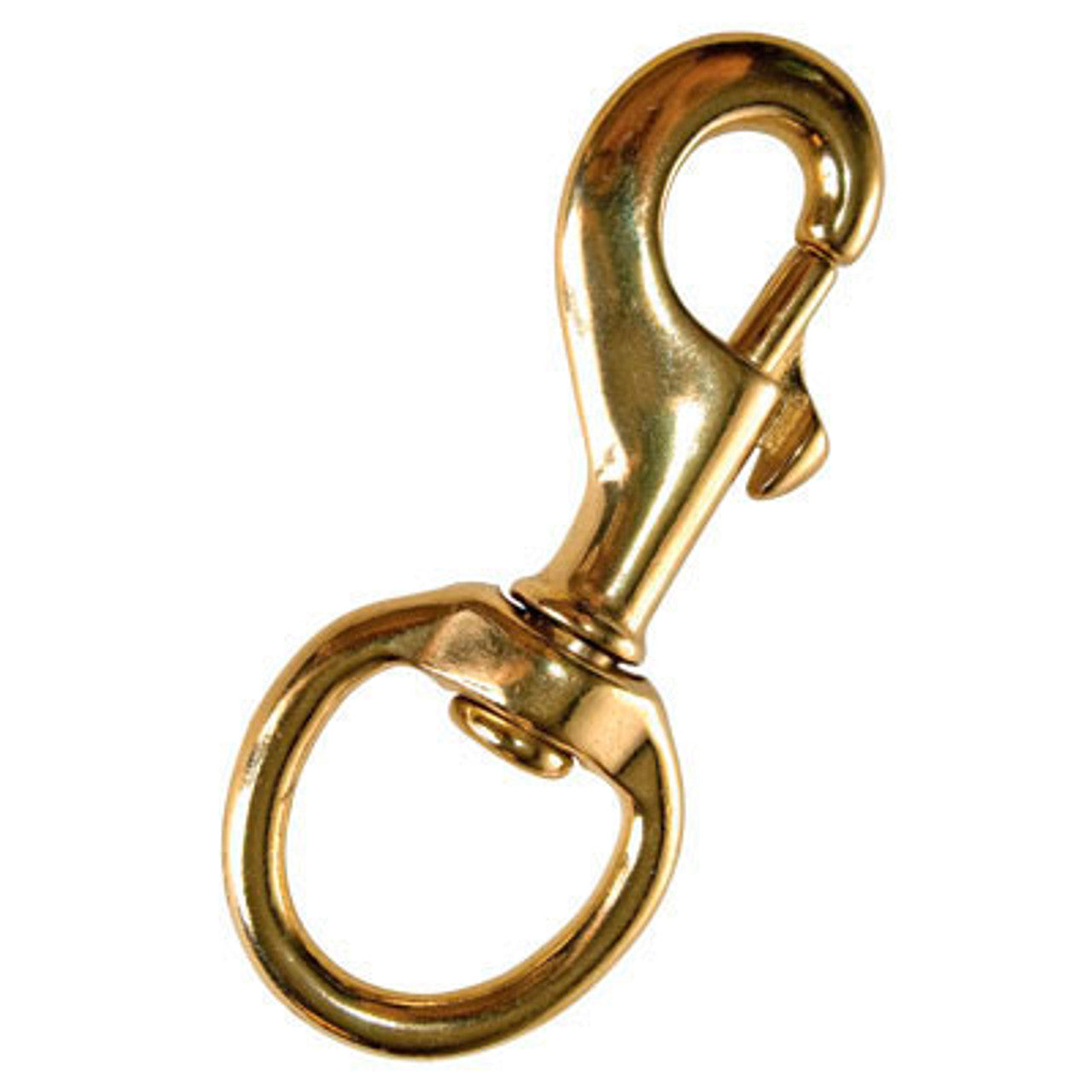 Brass Dog Leash Style Snap Clip with Swivel