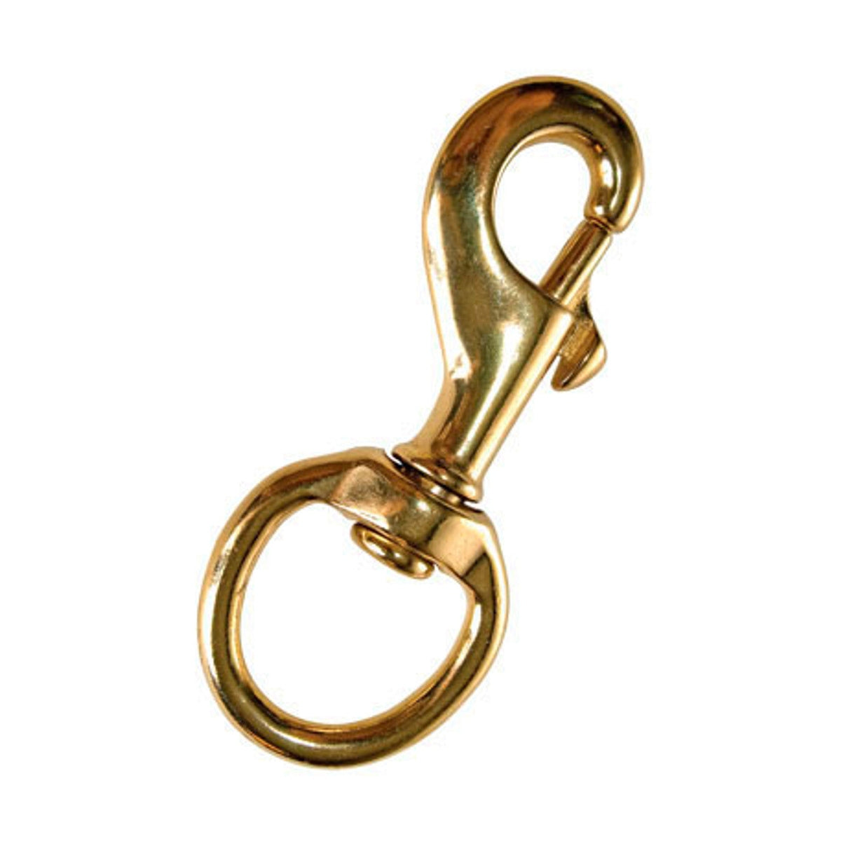 Brass Dog Leash Style Snap Clip with Swivel
