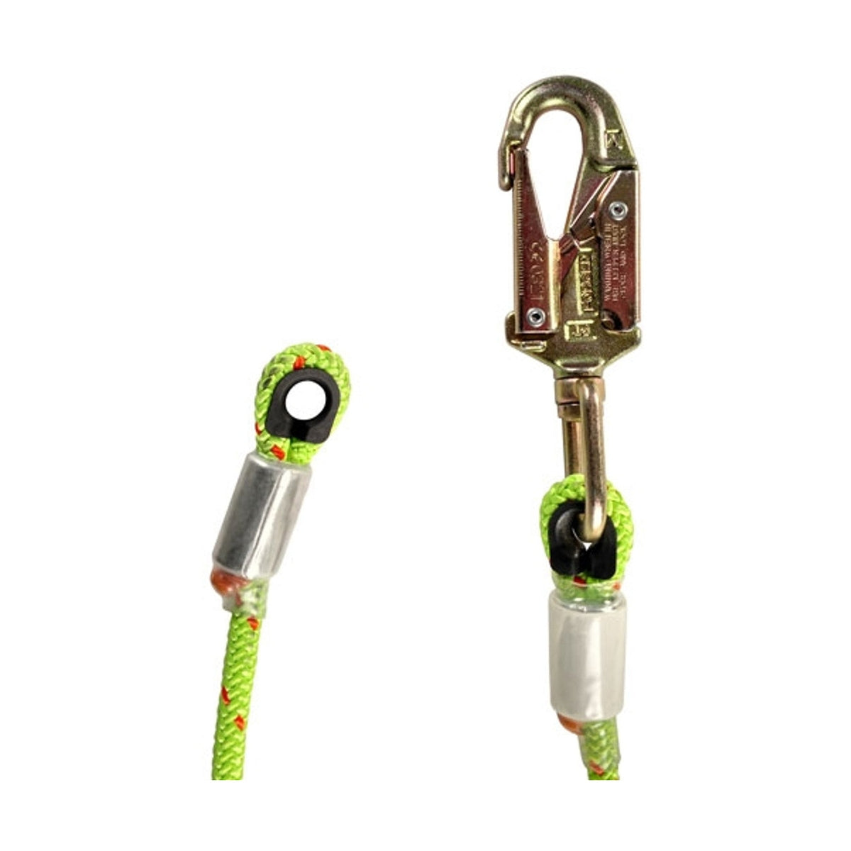 Rope Logic 1/2in Wirecore Flipline w/ Swivel Steel Snap 10ft