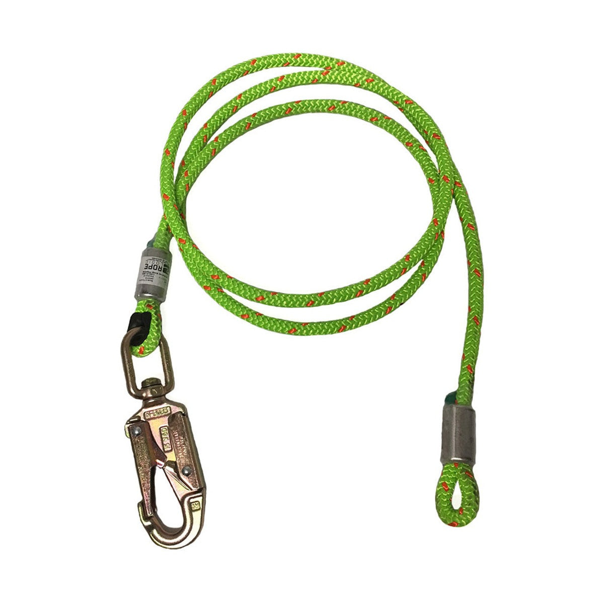 Rope Logic 1/2in Wirecore Flipline w/ Swivel Steel Snap 10ft