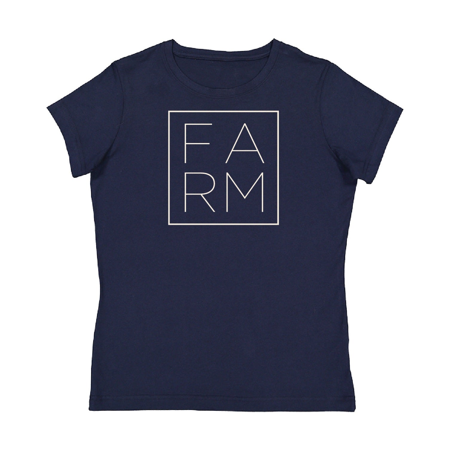 John Deere Women's Navy Farm Tee - RDO Equpiment