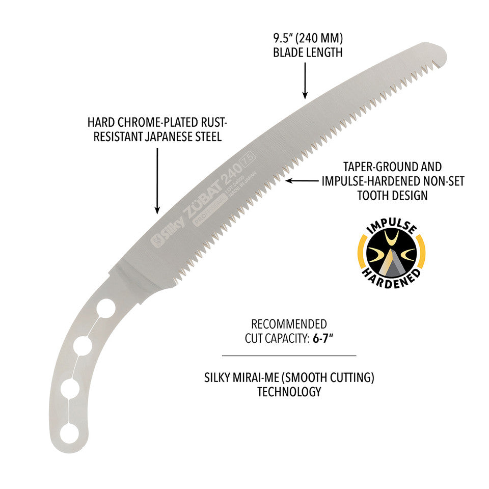 Silky Zubat 240mm Replacement Blade - 271-24