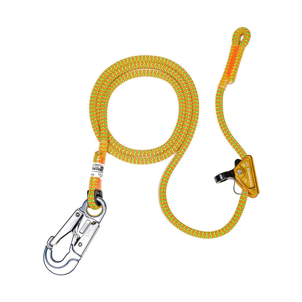 Rope Logic 11.7mm Tropical Ivy Flipline w/ RockGrab 10ft