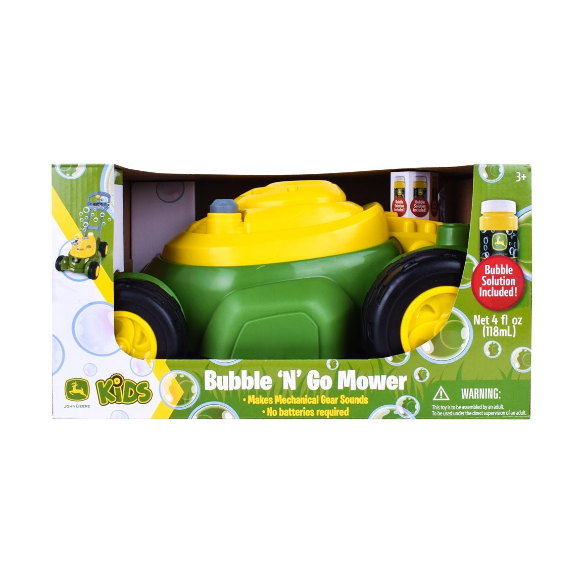 John Deere Bubble 'N' Go Mower Combo Toy