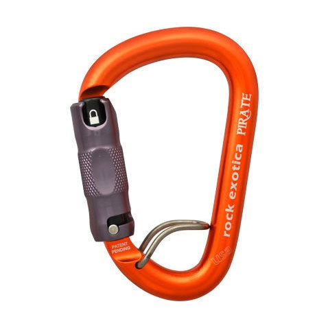 Rock Exotica Pirate Carabiner AutoLock Carabiner w/ Wire Rope Trap