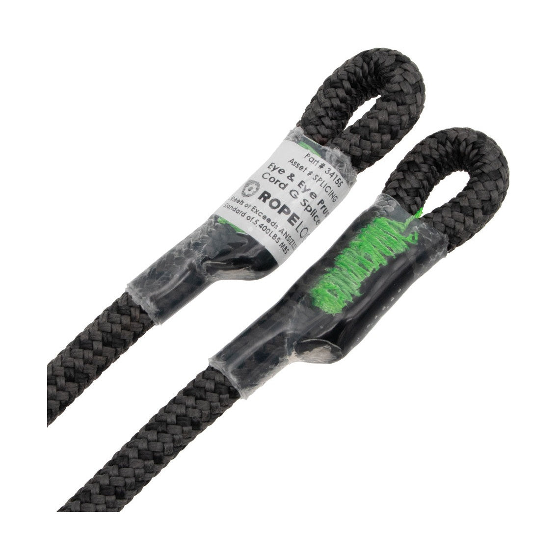 Rope Logic 10mm Bee-Line Black 30inch Eye to Eye Prusik
