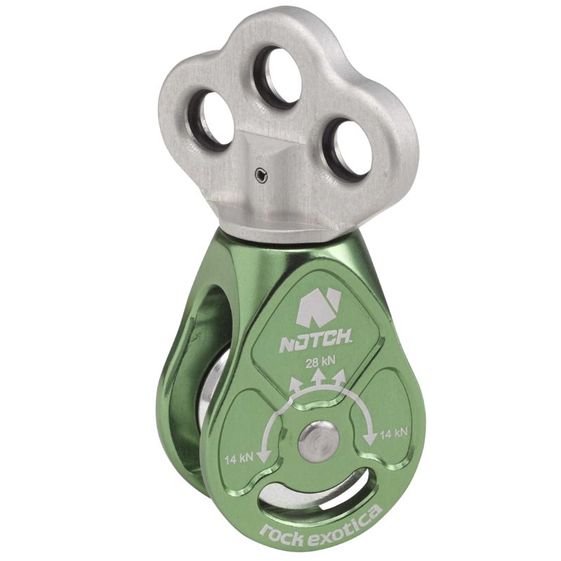 Notch Rook Triple Attachment Swivel Pulley