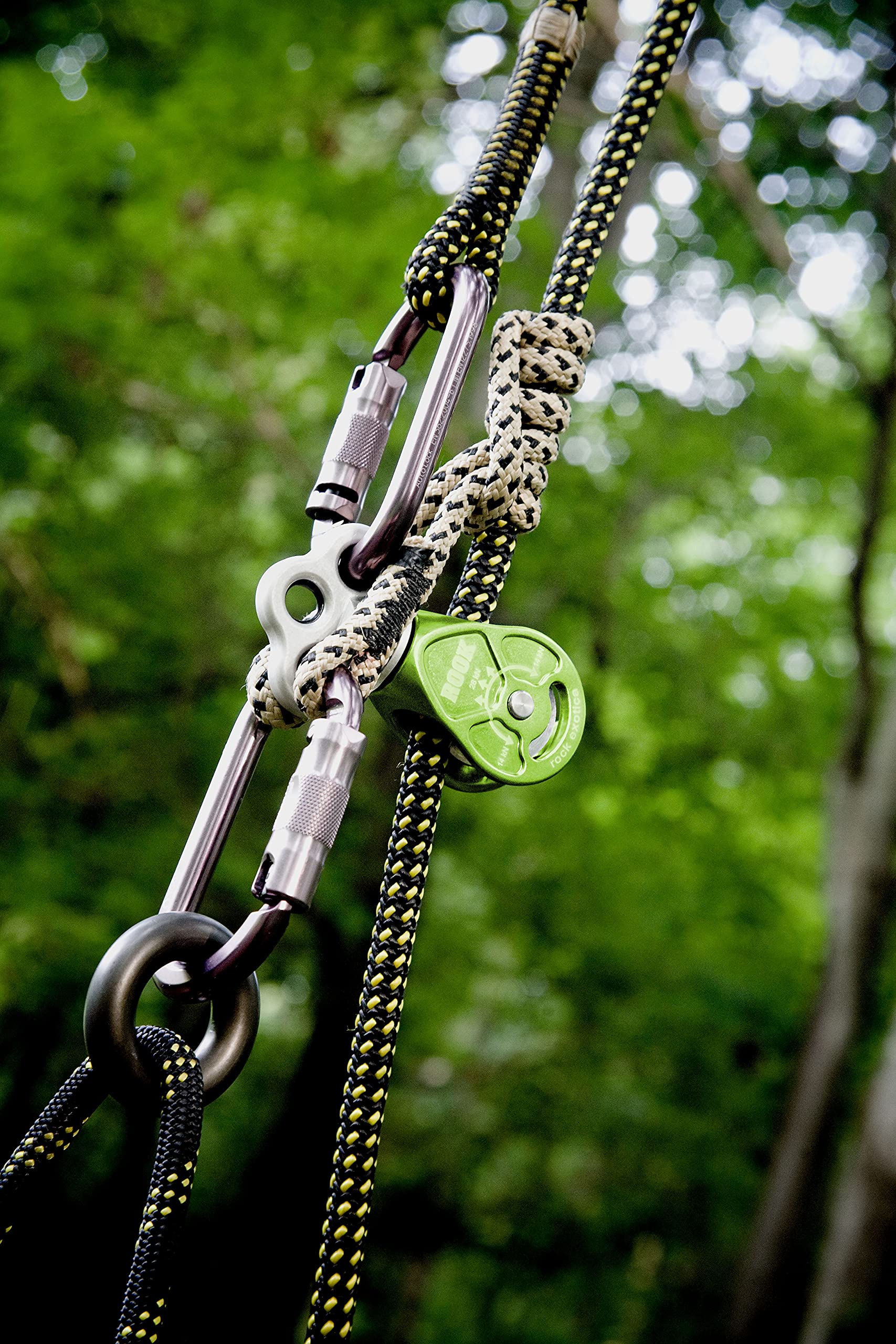 Notch Rook Triple Attachment Swivel Pulley