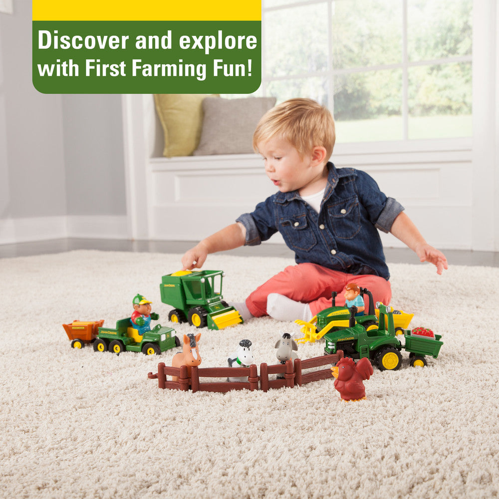 John Deere 20-Piece 1st Farming Fun – Fun on the Farm Playset Toy - RDO Equipment