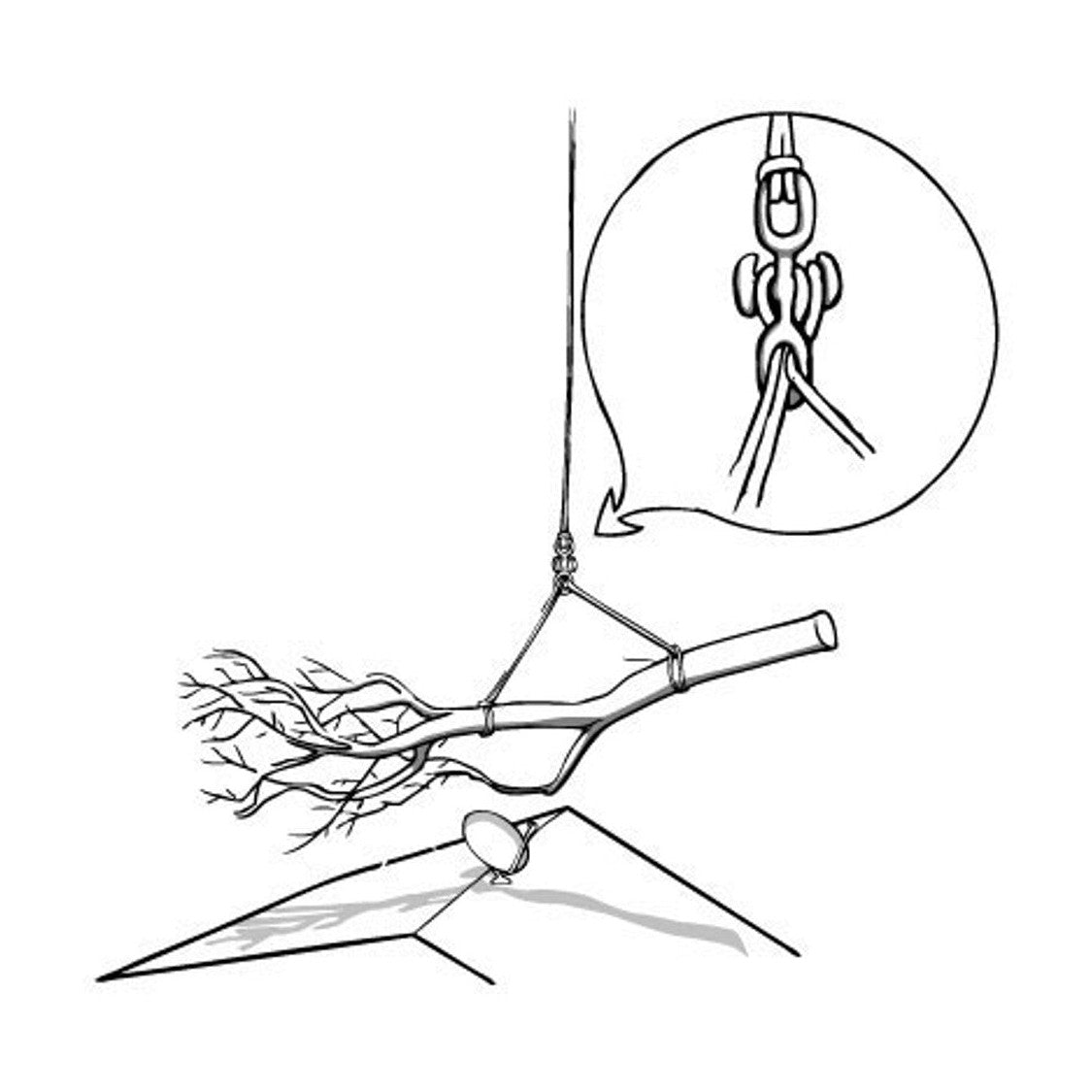 Notch BackBone Knotless Arborist Rigging Connector