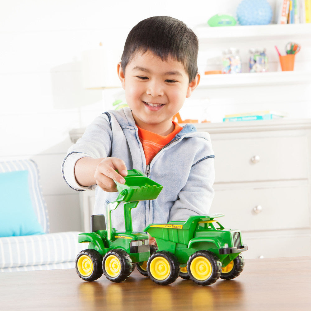 John Deere 15cm Sandpit Vehicle 2 Piece Toy Set