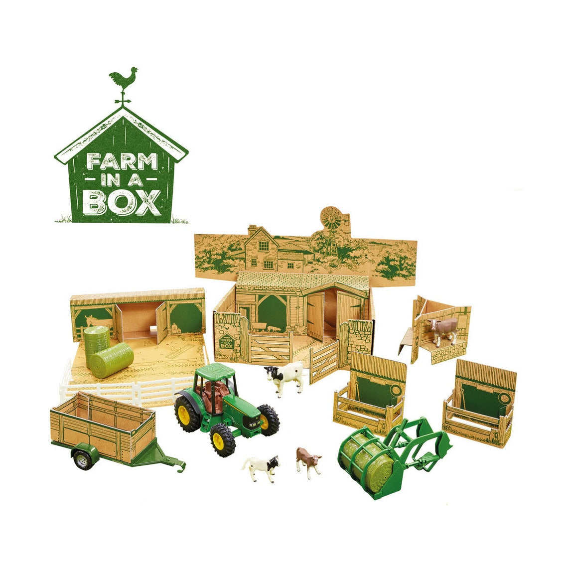 John Deere Farm in a Box Toy Playset