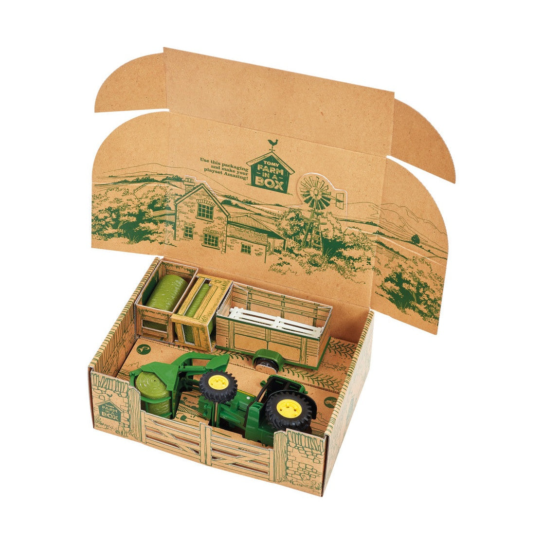 John Deere Farm in a Box Toy Playset