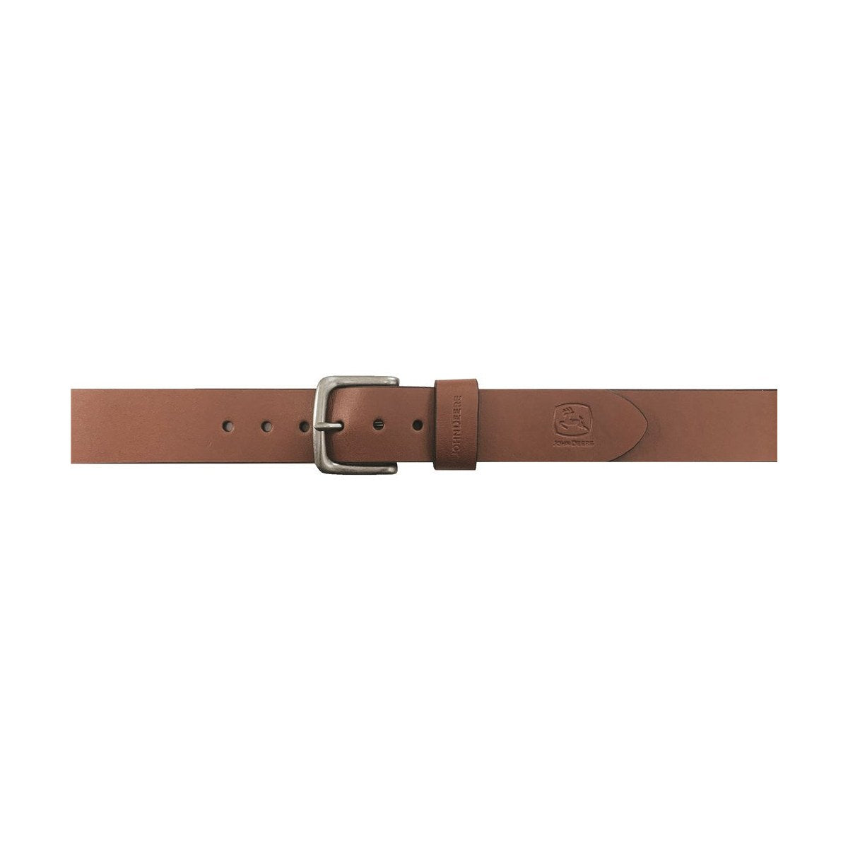 John Deere 38mm Brown Oil Tan Bridle Leather Belt