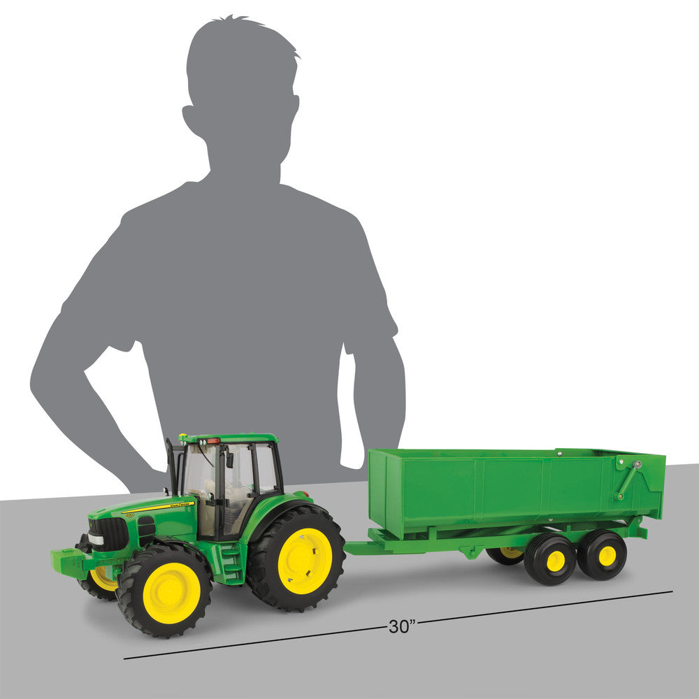 1:16 John Deere Big Farm 6930 Tractor with Wagon Replica Toy