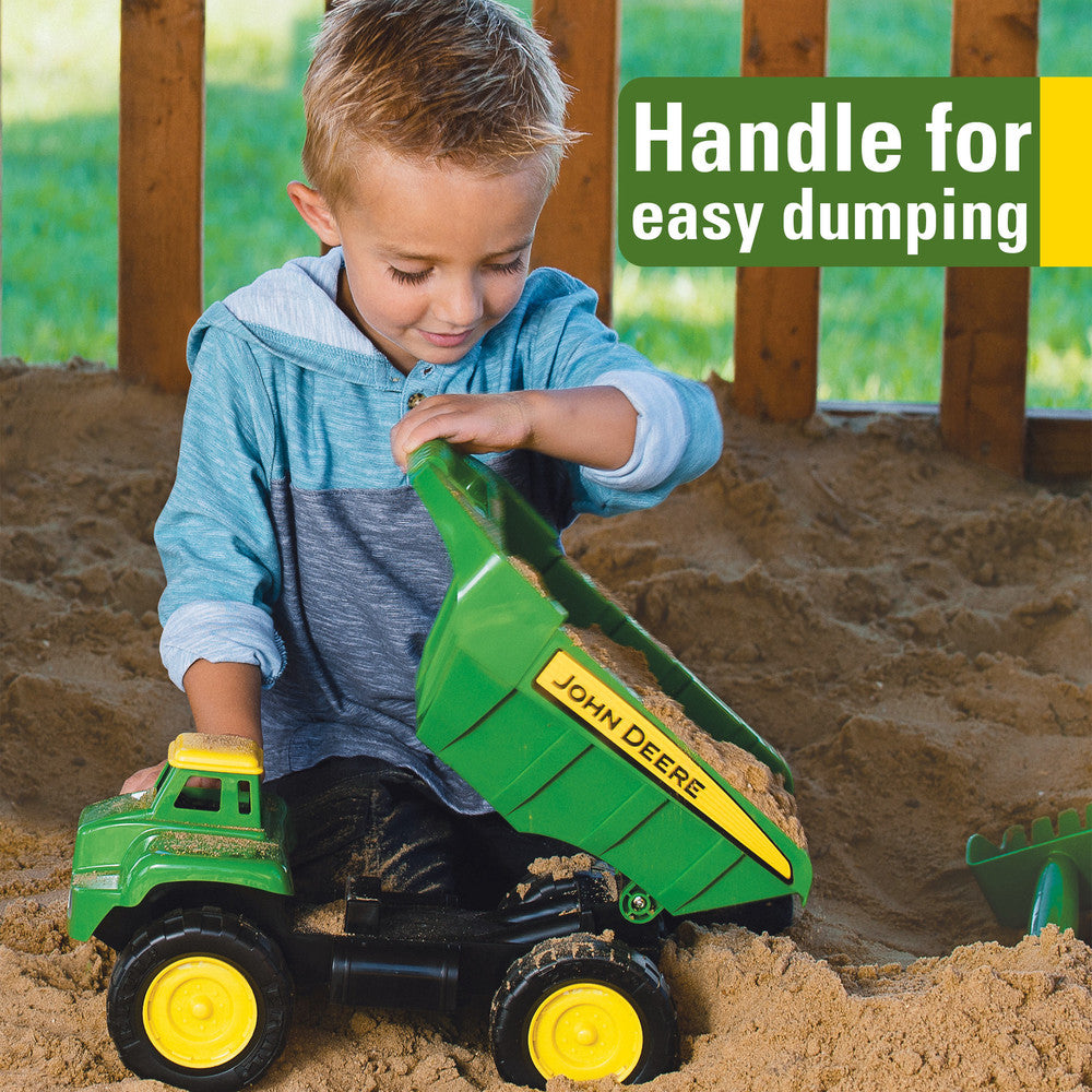 John Deere 38cm Big Scoop Dump Truck with Sand Tools Toy - RDO Equipment