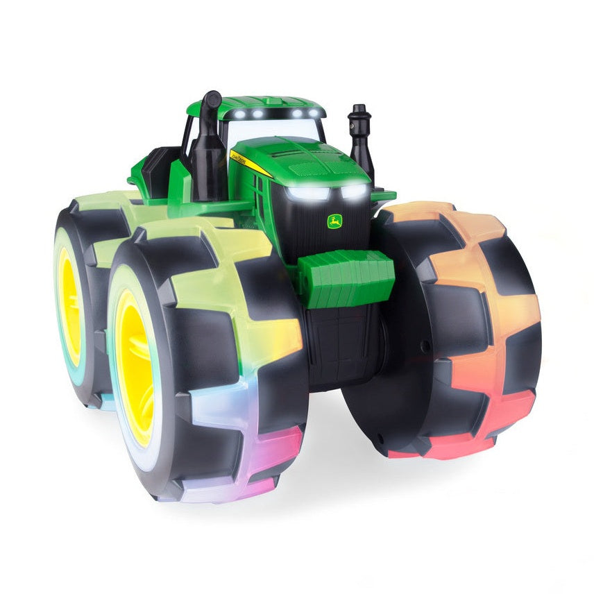John Deere Monster Treads Lightning Wheels 4WD Tractor Toy