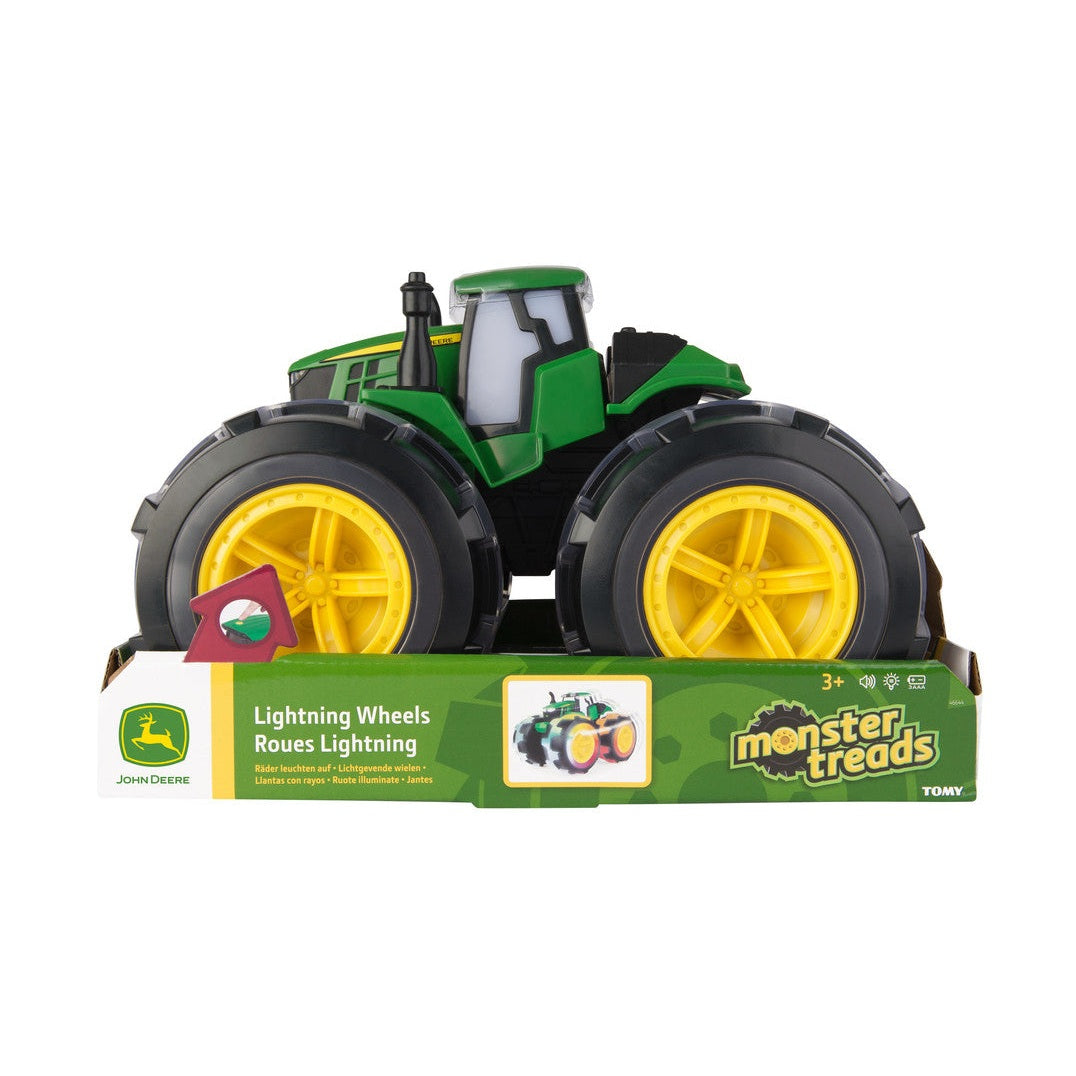 John Deere Monster Treads Lightning Wheels 4WD Tractor Toy