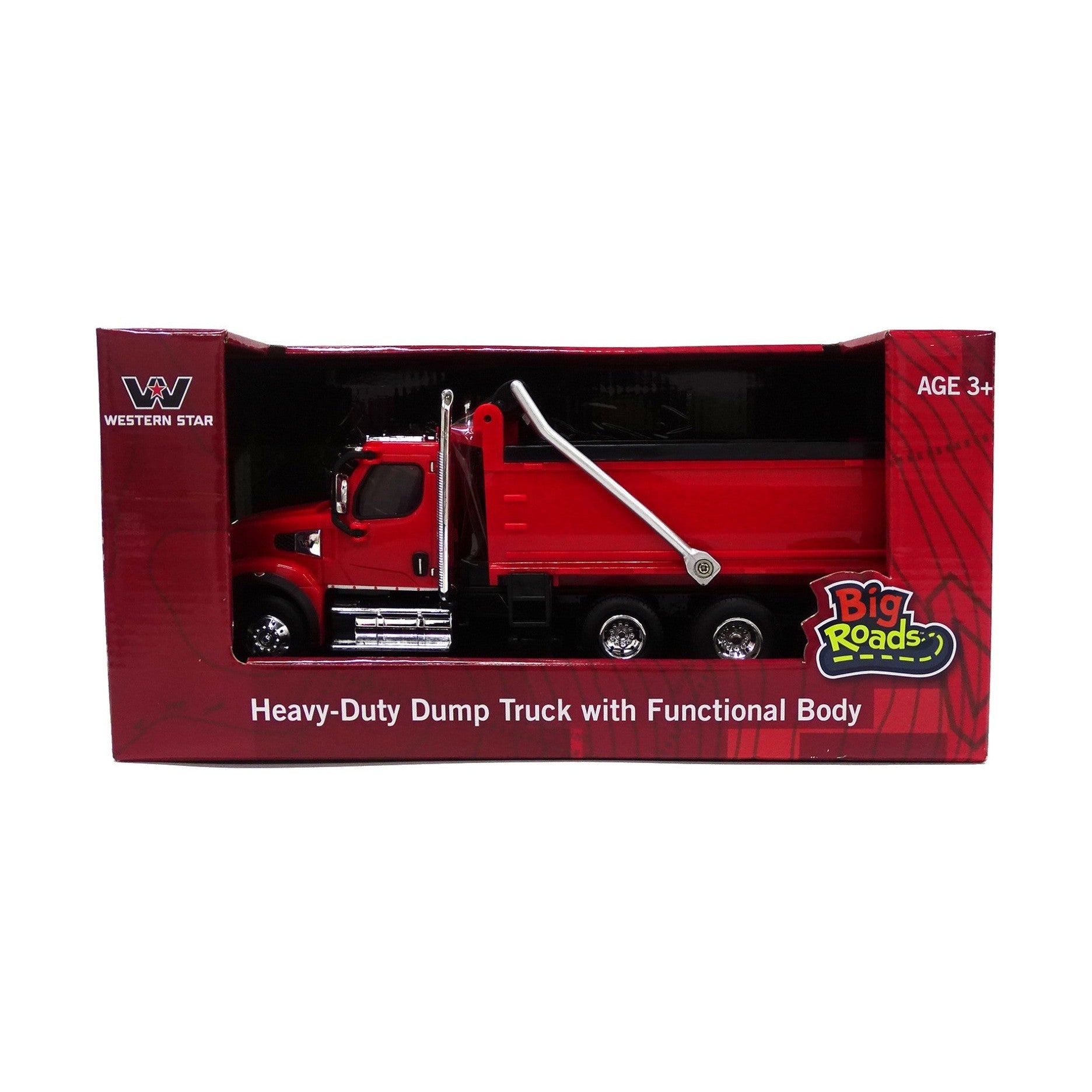1:32 Western Star Tri-Axle Dump Truck Replica Toy
