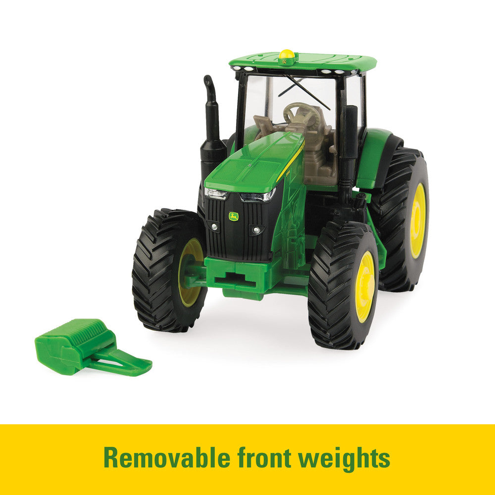 1:32 John Deere 7270R with 560R Round Baler Replica Toy