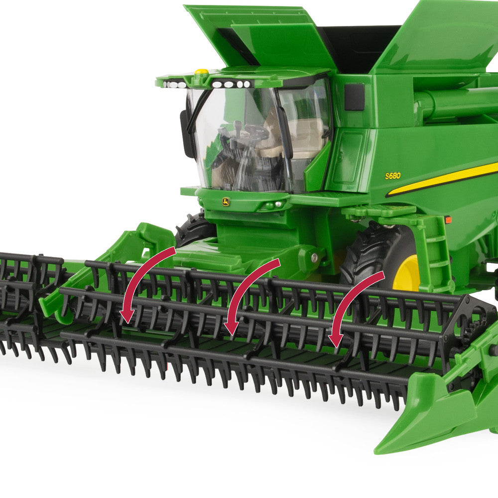 1:32 John Deere S780 Combine Harvesting Toy Set - RDO Equipment