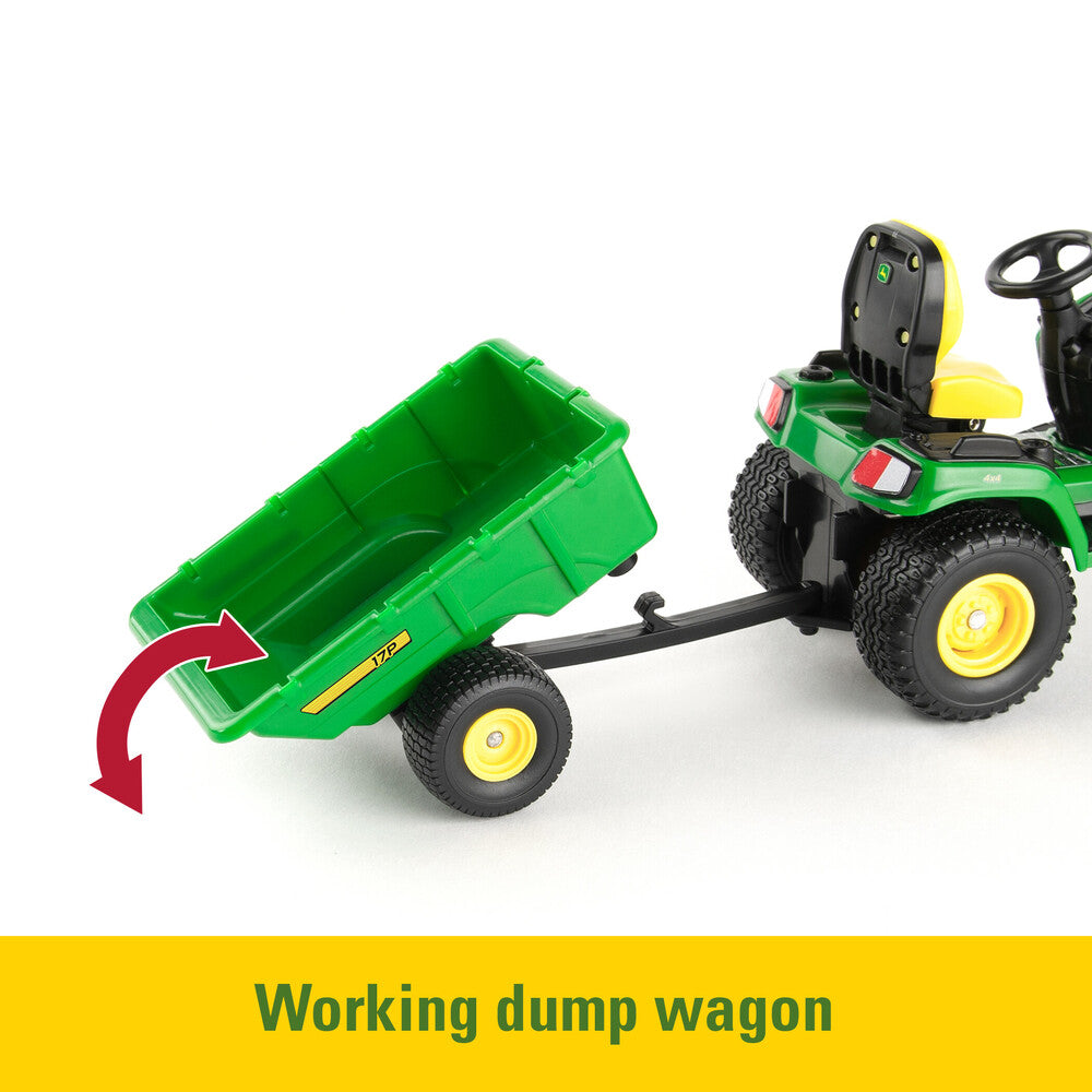 1:16 John Deere X758 Lawn Mower Tractor With Accessories Toy - RDO Equipment