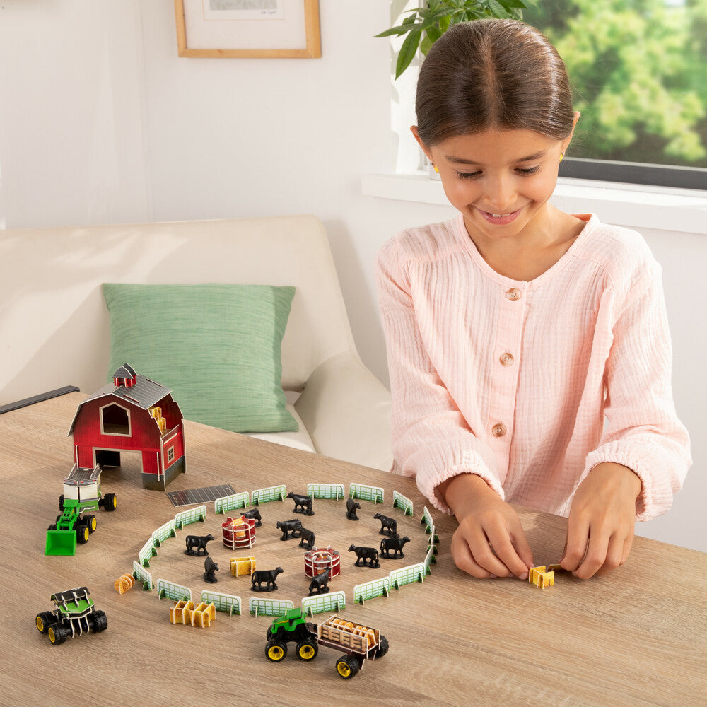 John Deere Monster Treads Eco-snaps Farm Play Set - RDO Equipment