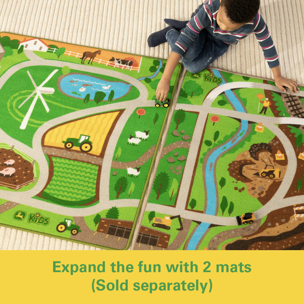 John Deere Playmat Rug With Mini Vehicle Toy - RDO Equipment