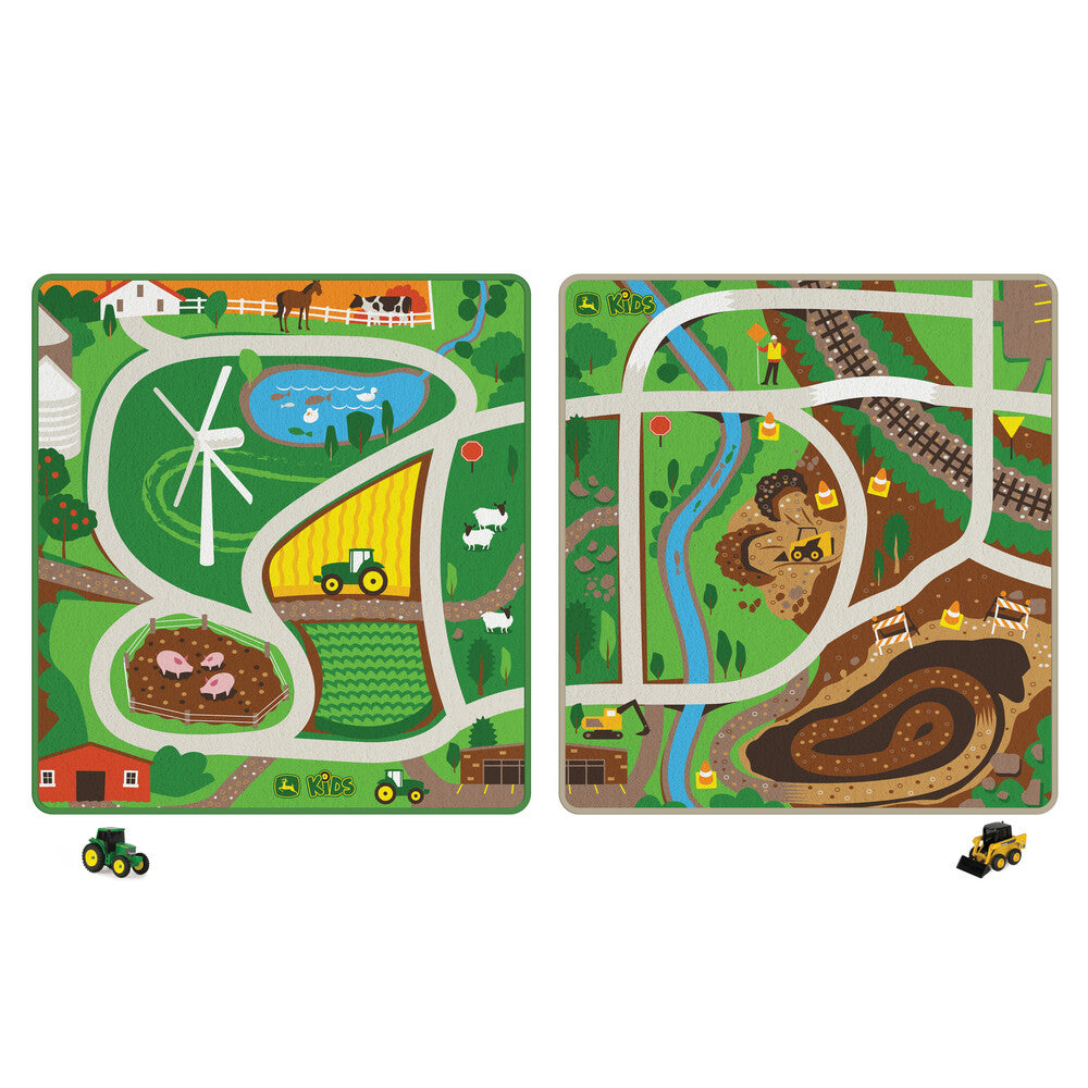 John Deere Playmat Rug With Mini Vehicle Toy - RDO Equipment