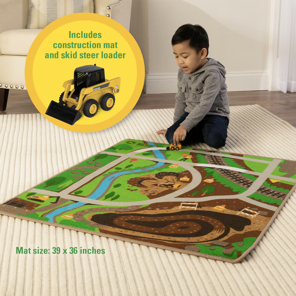 John Deere Playmat Rug With Mini Vehicle Toy - RDO Equipment