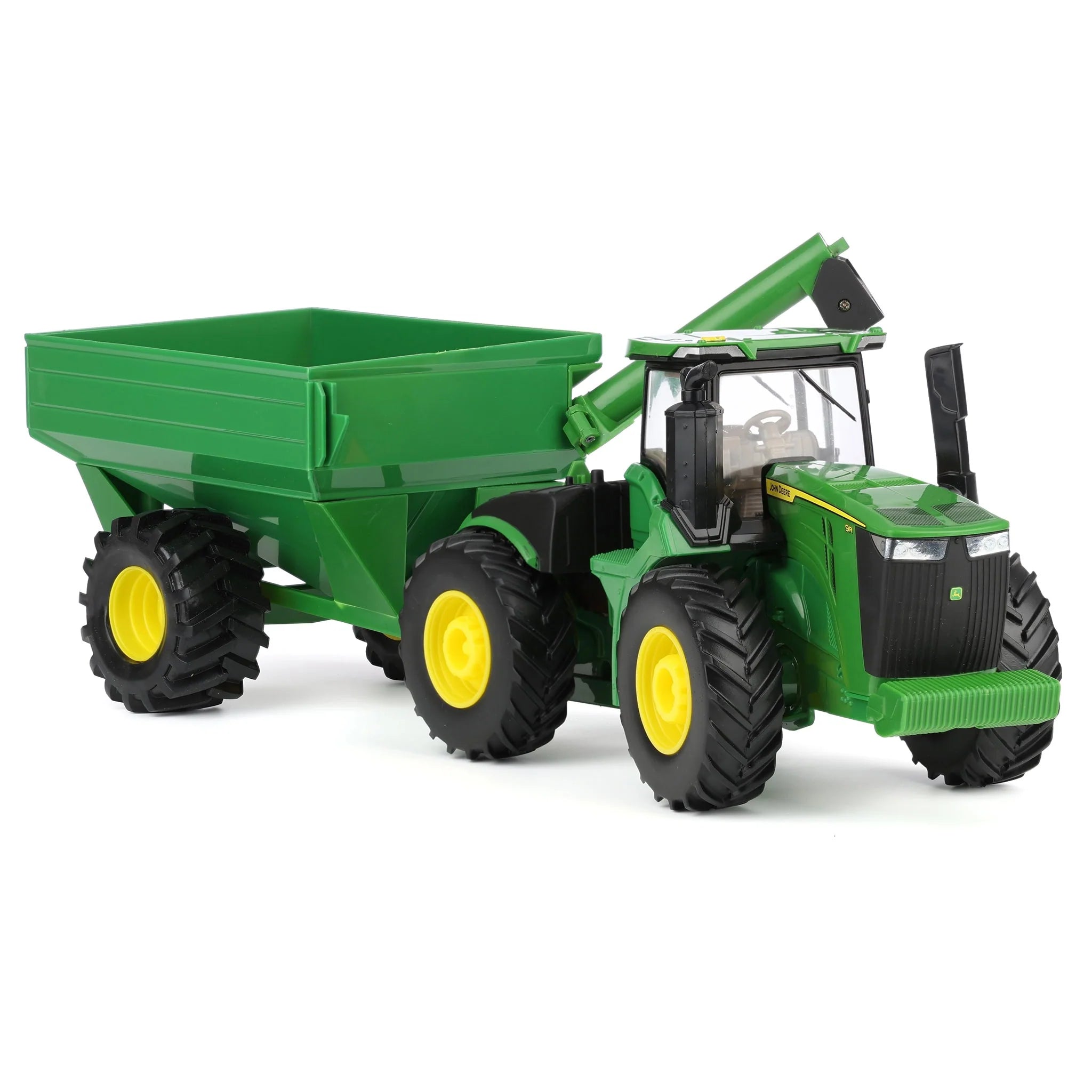 1:32 John Deere 9R Tractor with Grain Wagon Replica Play Toy
