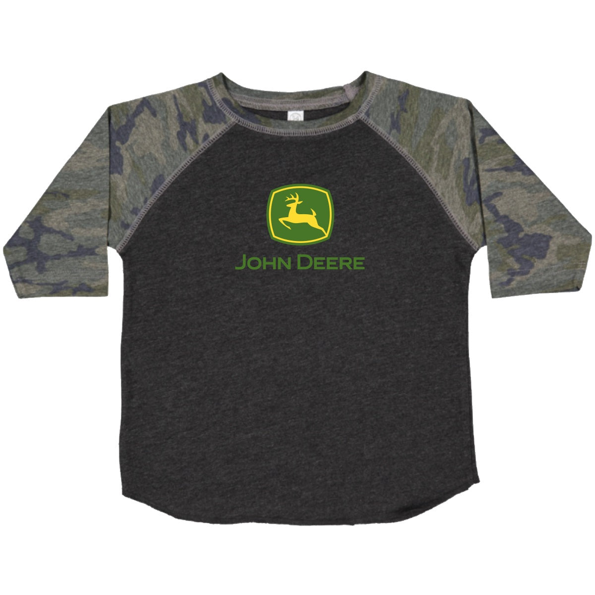 John Deere Toddler Camo Logo 3/4 Tee - RDO Equipment
