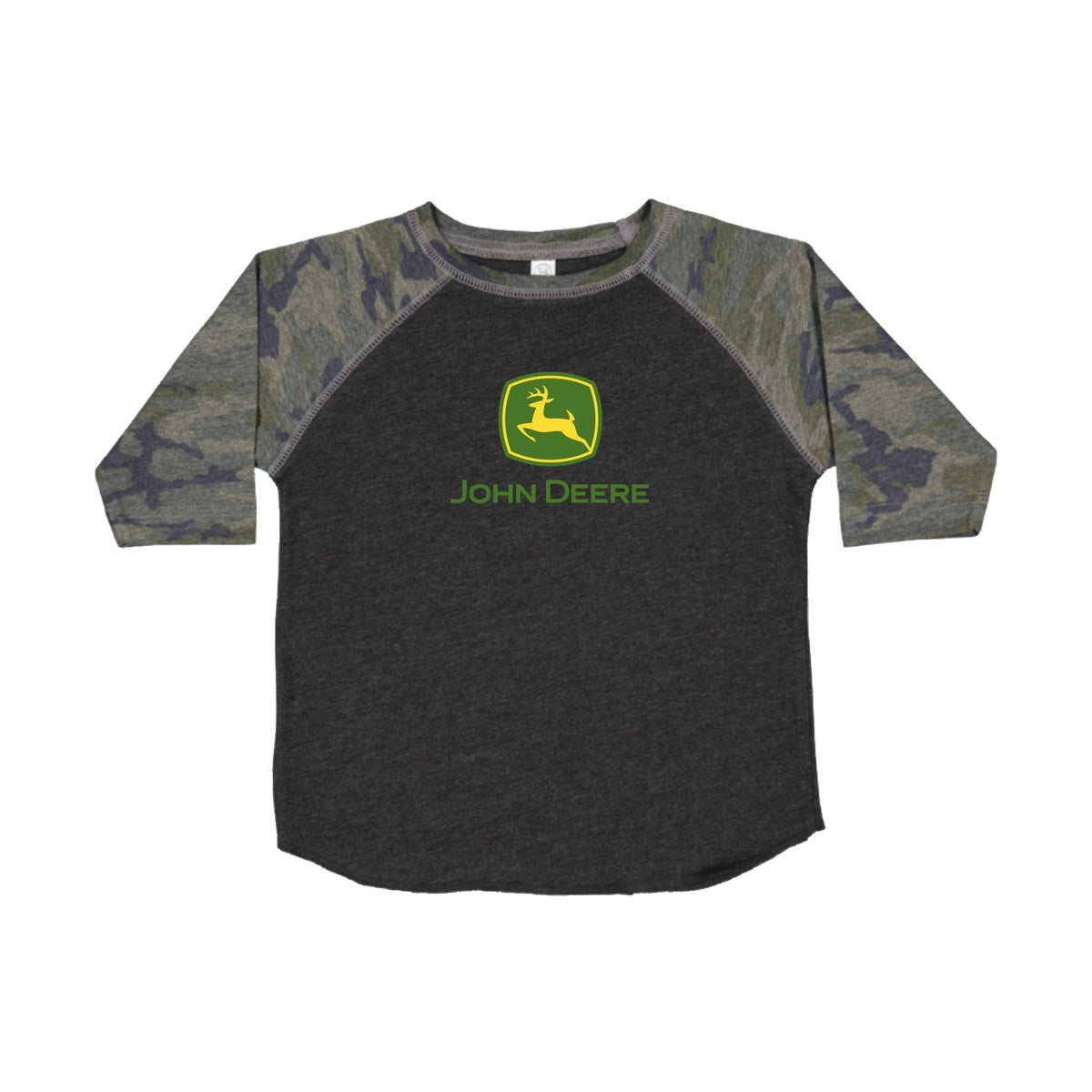 John Deere Toddler Camo Logo 3/4 Tee - RDO Equipment