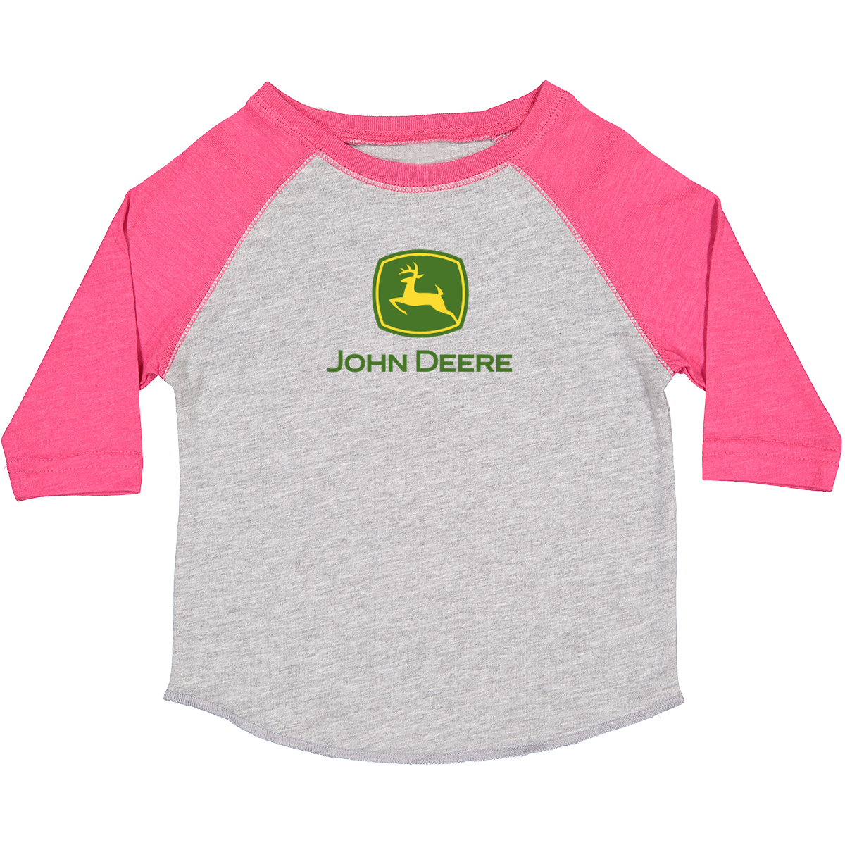 John Deere Toddler Pink Logo 3/4 Tee RDO Equipment