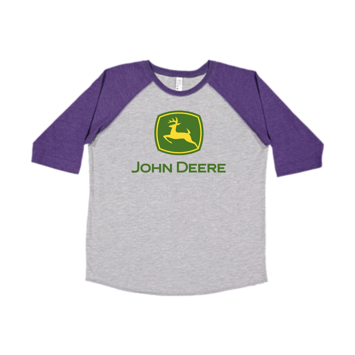 John Deere Youth Purple Logo 3/4 Tee - RDO Equipment