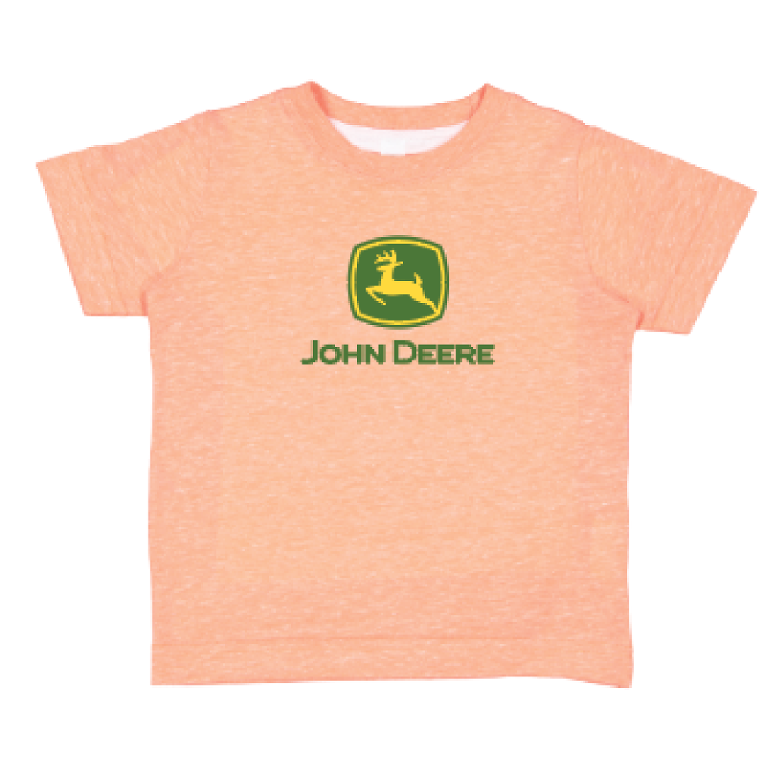 John Deere Youth Papaya Logo Tee - RDO Equipment